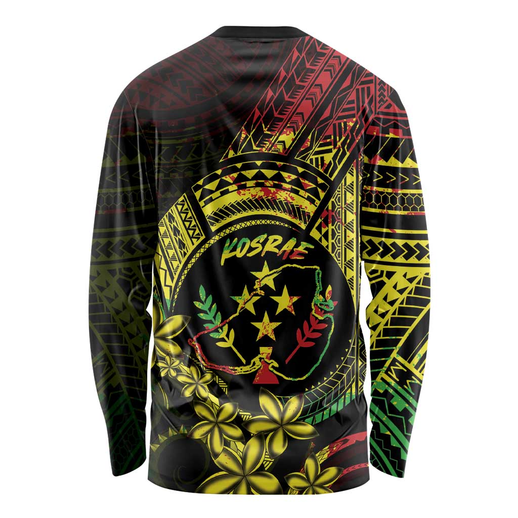 Reggae Kosrae Liberation Day Long Sleeve Shirt September 8 Polynesian Tattoo - Polynesian Pride