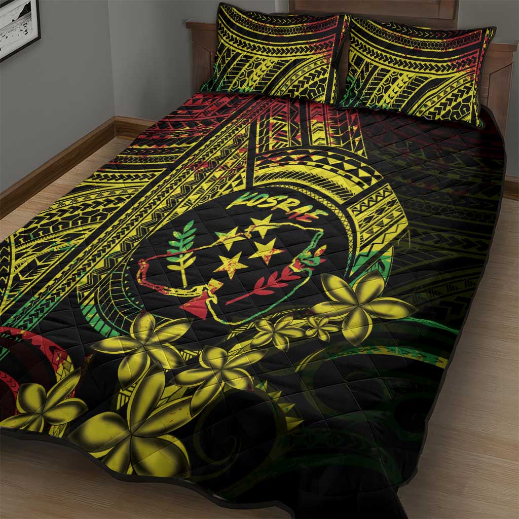 Reggae Kosrae Liberation Day Quilt Bed Set September 8 Polynesian Tattoo - Polynesian Pride