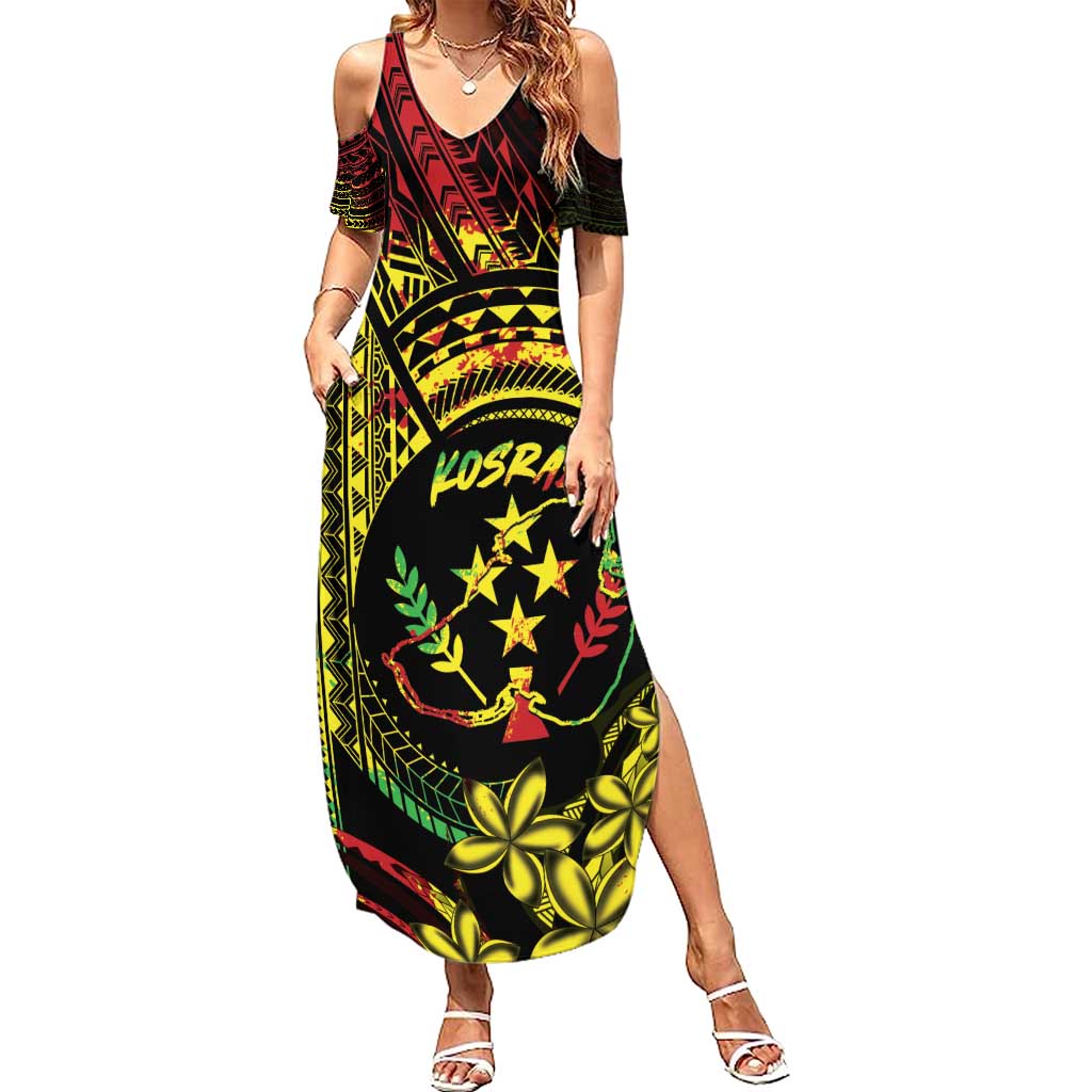 Reggae Kosrae Liberation Day Summer Maxi Dress September 8 Polynesian Tattoo - Polynesian Pride