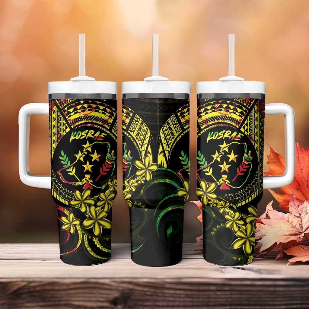 Reggae Kosrae Liberation Day Tumbler With Handle September 8 Polynesian Tattoo - Polynesian Pride