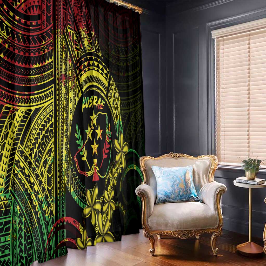 Reggae Kosrae Liberation Day Window Curtain September 8 Polynesian Tattoo - Polynesian Pride