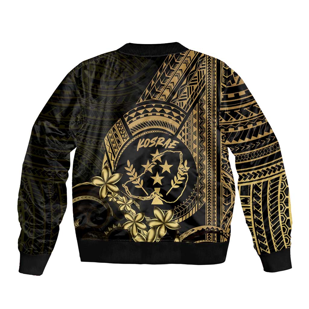 Gold Kosrae Liberation Day Bomber Jacket September 8 Polynesian Tattoo - Polynesian Pride