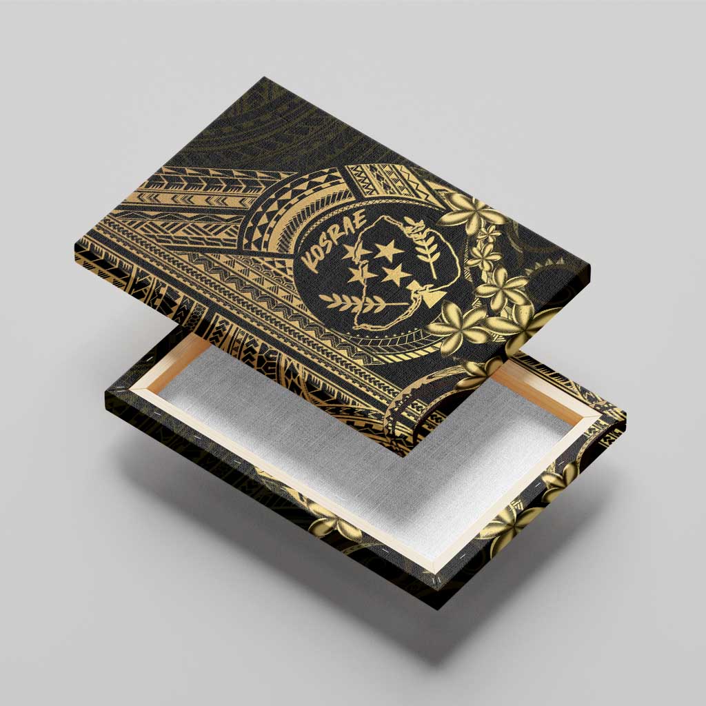 Gold Kosrae Liberation Day Canvas Wall Art September 8 Polynesian Tattoo - Polynesian Pride