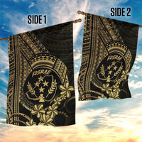 Gold Kosrae Liberation Day Garden Flag September 8 Polynesian Tattoo - Polynesian Pride