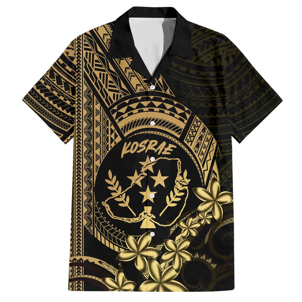 Gold Kosrae Liberation Day Hawaiian Shirt September 8 Polynesian Tattoo - Polynesian Pride