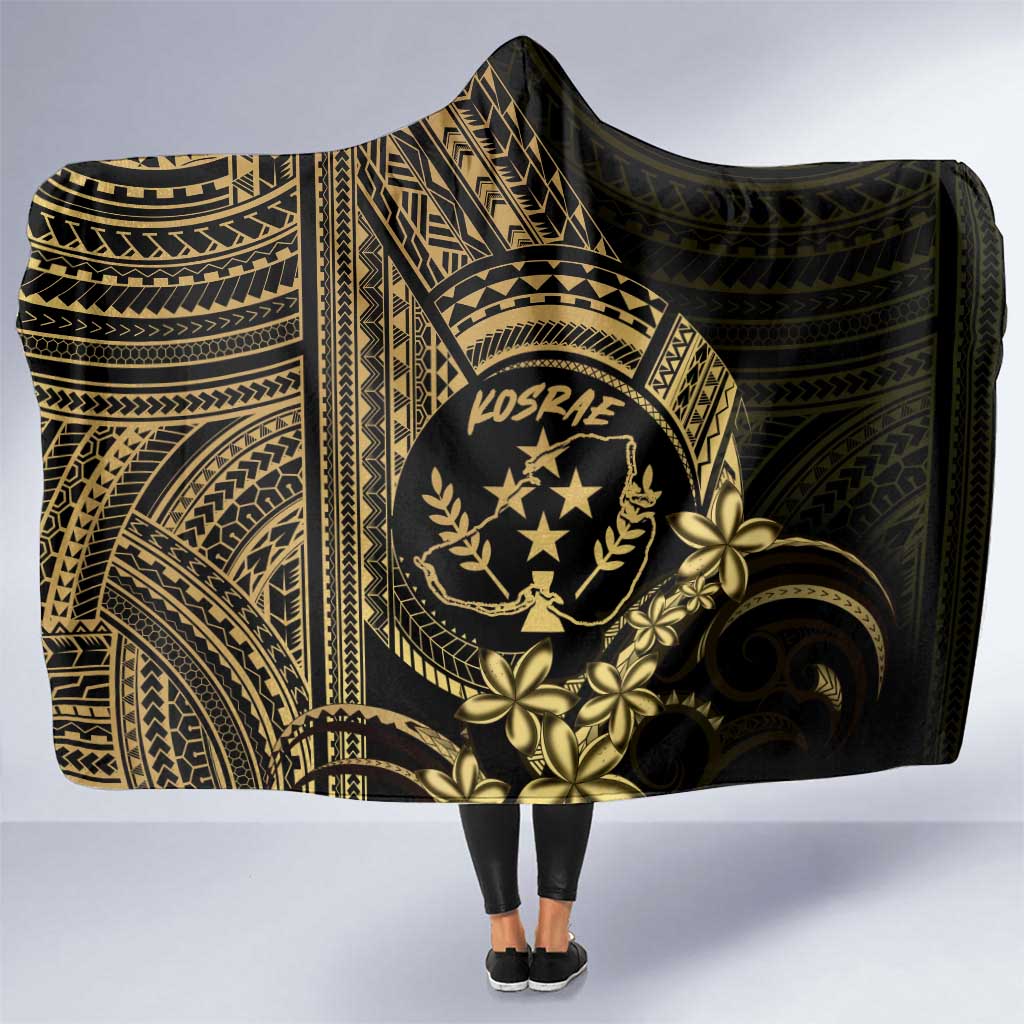 Gold Kosrae Liberation Day Hooded Blanket September 8 Polynesian Tattoo - Polynesian Pride
