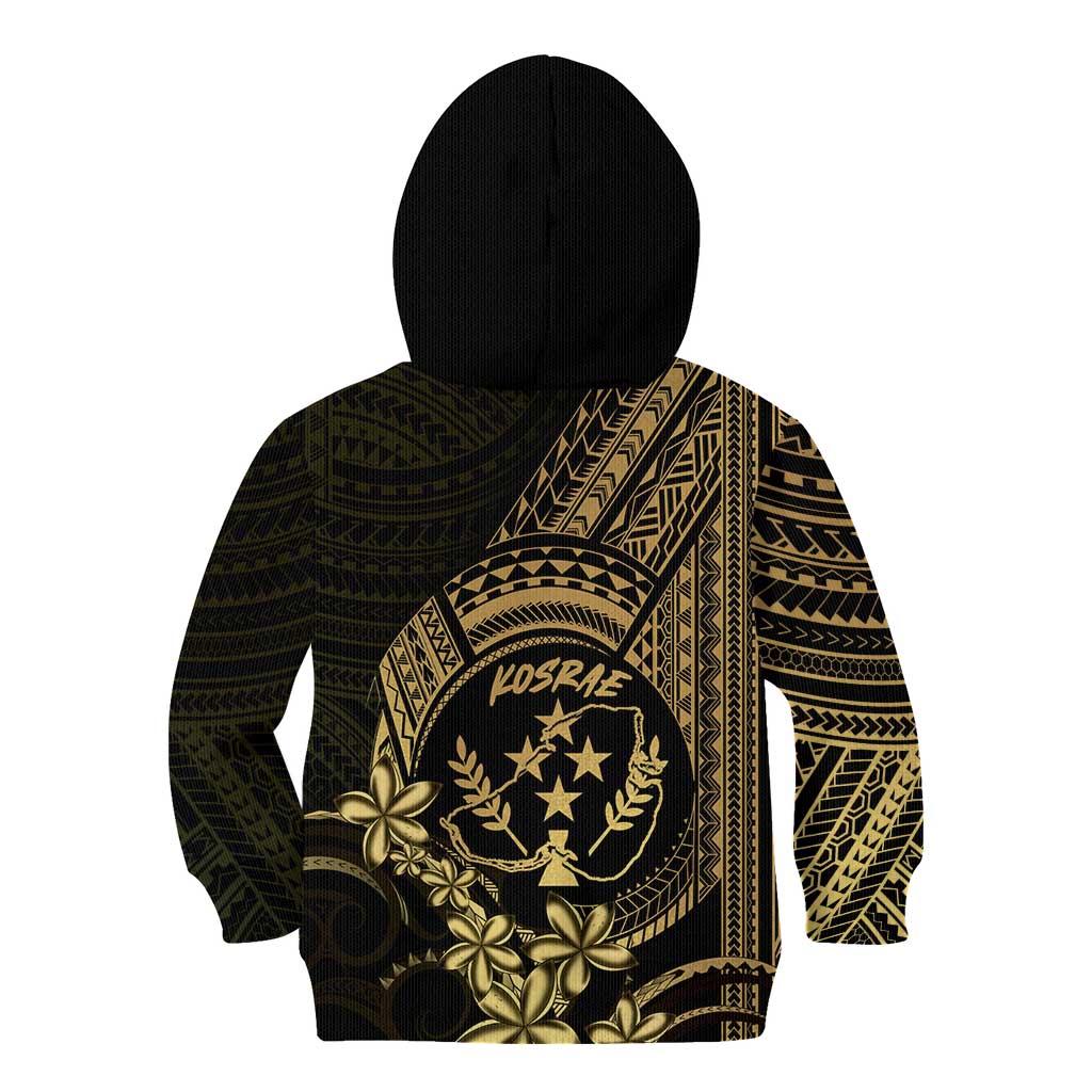 Gold Kosrae Liberation Day Kid Hoodie September 8 Polynesian Tattoo - Polynesian Pride