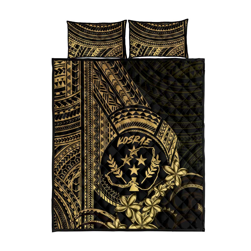 Gold Kosrae Liberation Day Quilt Bed Set September 8 Polynesian Tattoo - Polynesian Pride