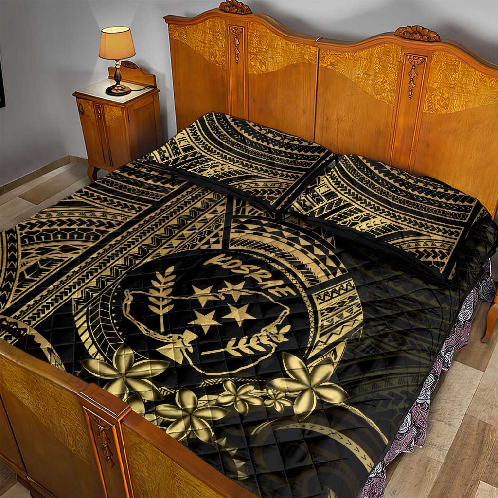 Gold Kosrae Liberation Day Quilt Bed Set September 8 Polynesian Tattoo - Polynesian Pride