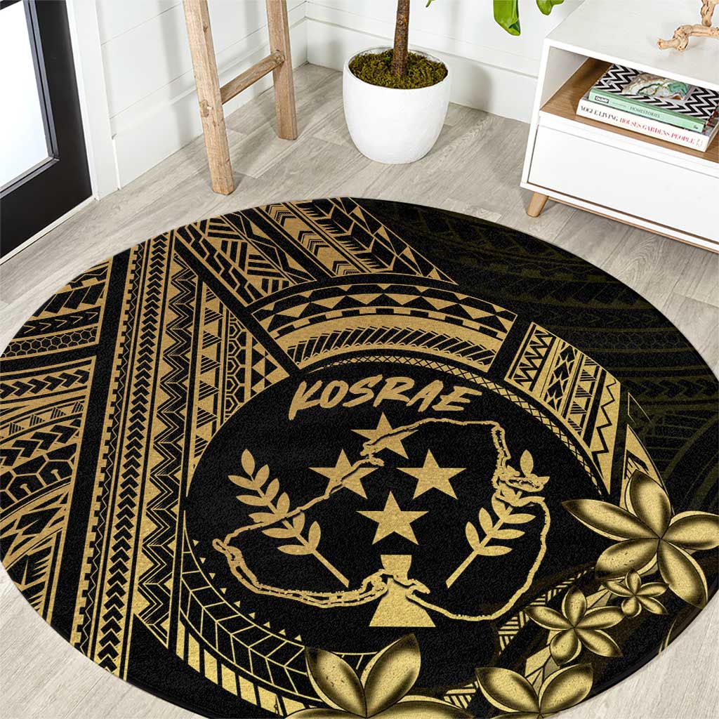 Gold Kosrae Liberation Day Round Carpet September 8 Polynesian Tattoo - Polynesian Pride