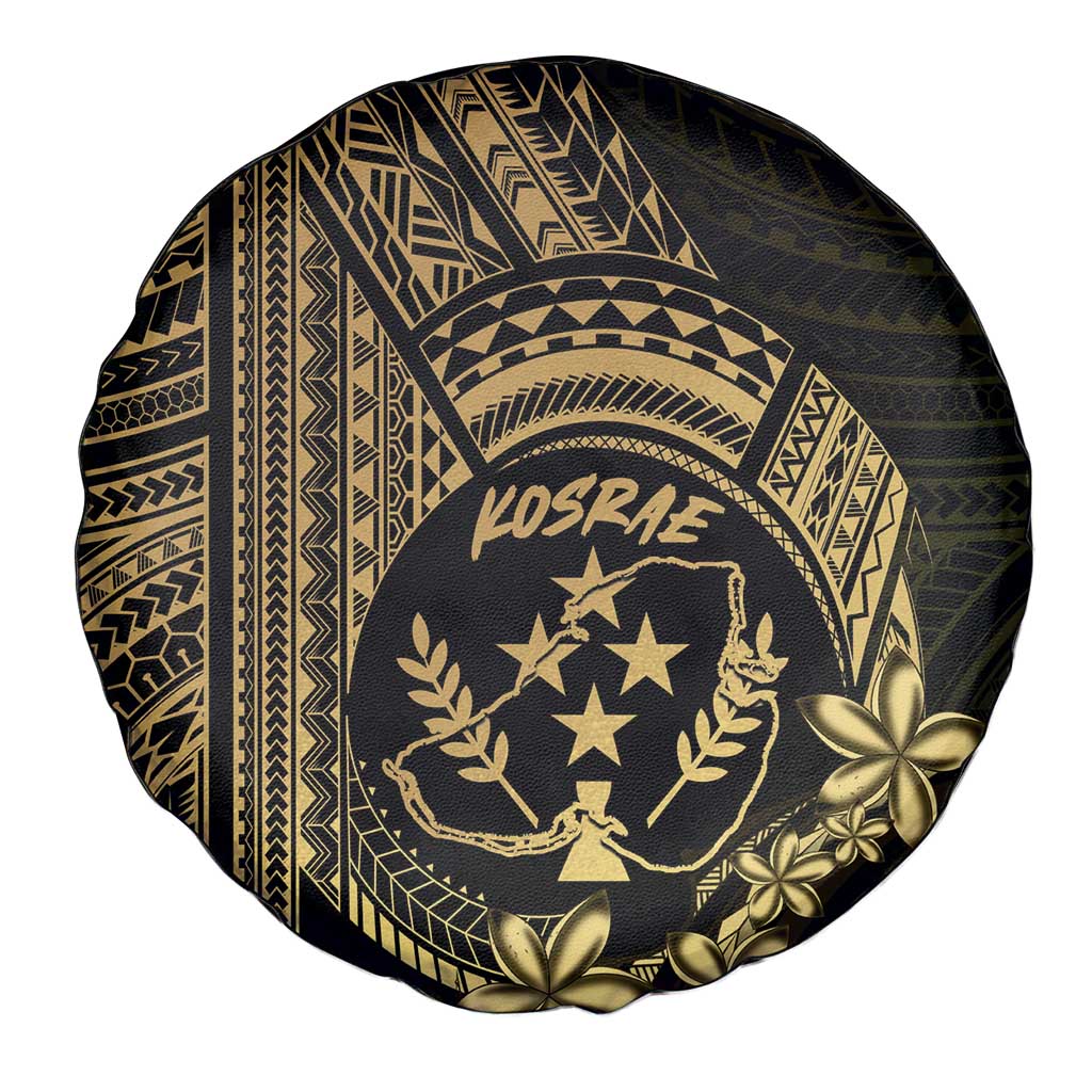 Gold Kosrae Liberation Day Spare Tire Cover September 8 Polynesian Tattoo - Polynesian Pride