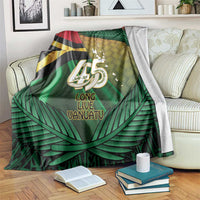 Long Live Vanuatu Independence Day Blanket 45th Anniversary Woven Pattern - Polynesian Pride