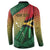 Personalised Long Live Vanuatu Independence Day Button Sweatshirt 45th Anniversary Woven Pattern - Polynesian Pride