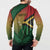 Personalised Long Live Vanuatu Independence Day Button Sweatshirt 45th Anniversary Woven Pattern - Polynesian Pride