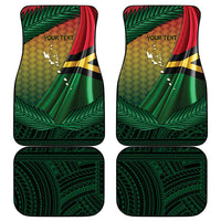 Long Live Vanuatu Independence Day Car Mats 45th Anniversary Woven Pattern - Polynesian Pride