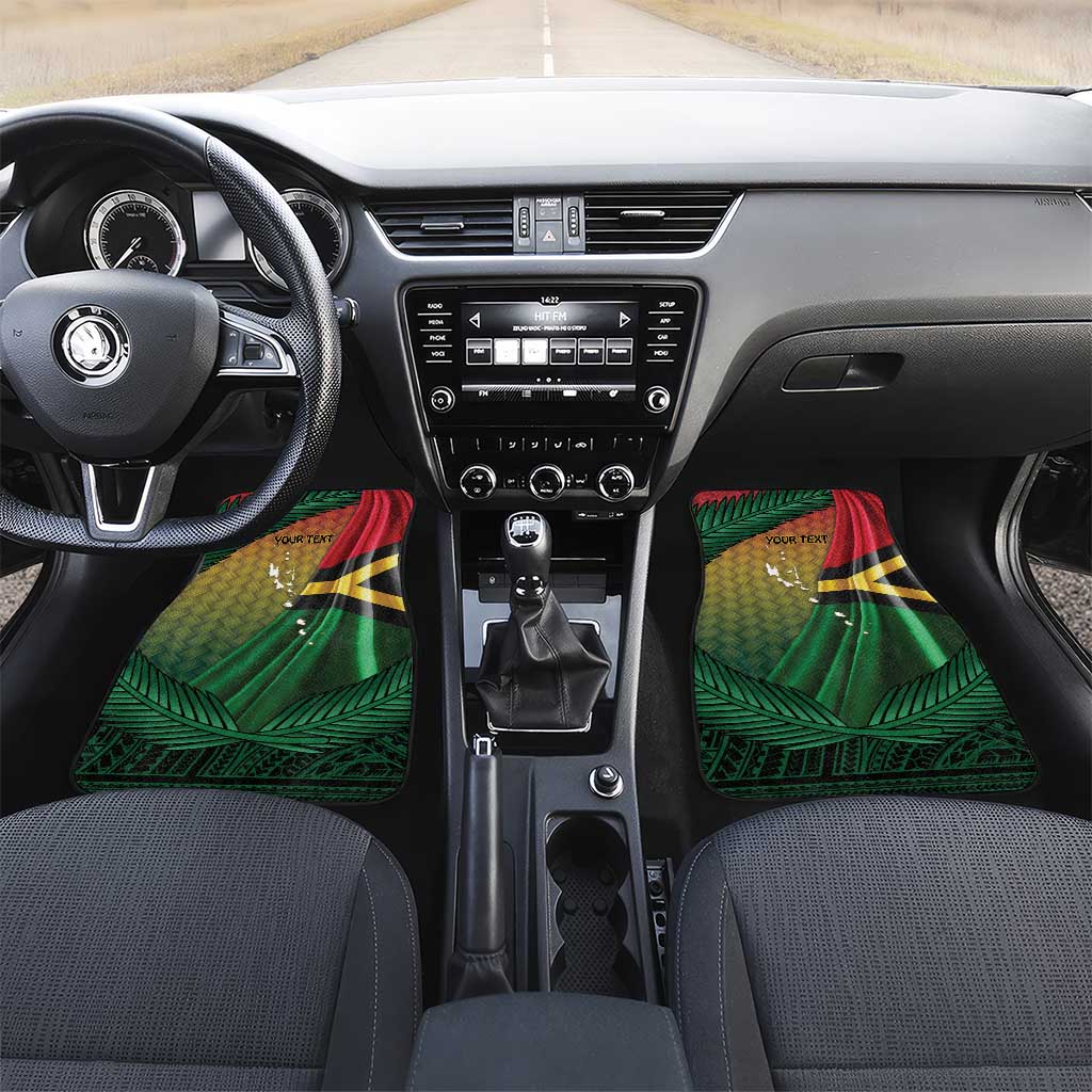 Long Live Vanuatu Independence Day Car Mats 45th Anniversary Woven Pattern - Polynesian Pride