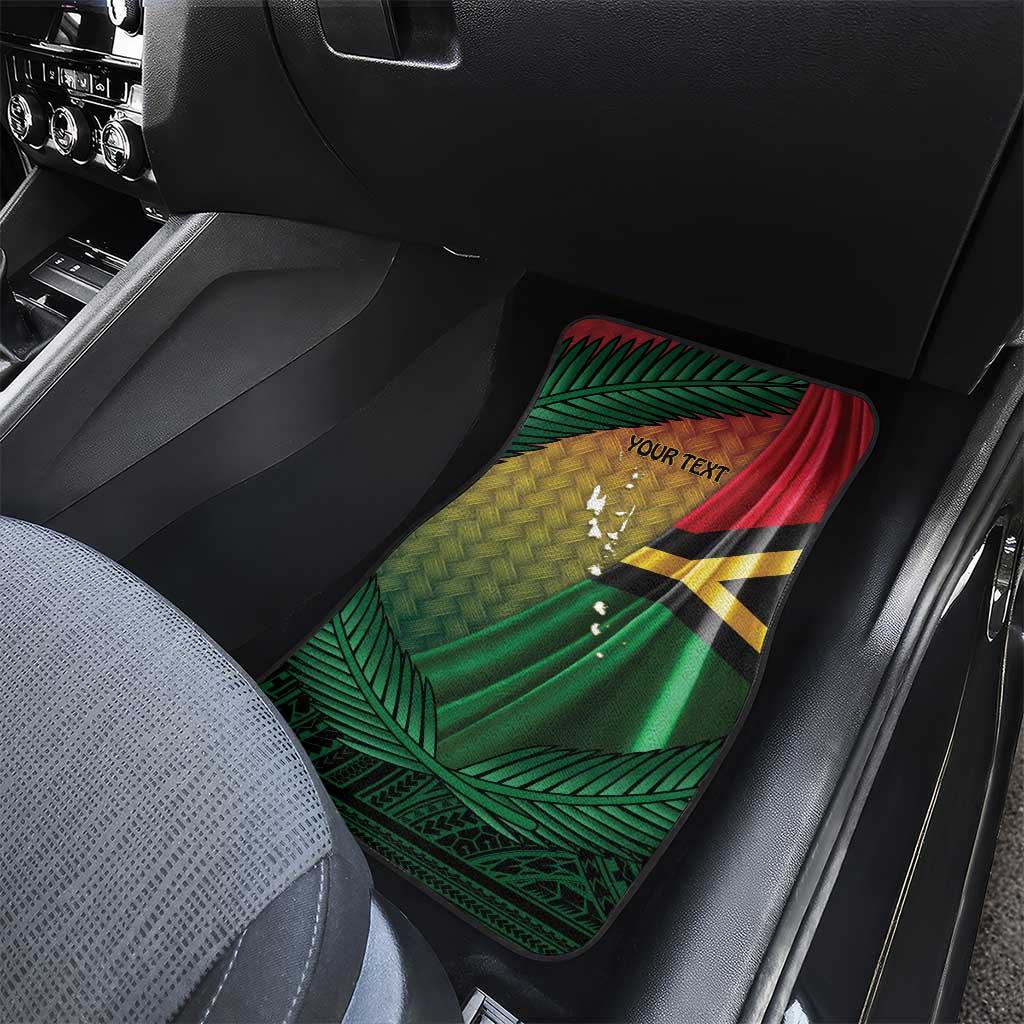Long Live Vanuatu Independence Day Car Mats 45th Anniversary Woven Pattern - Polynesian Pride