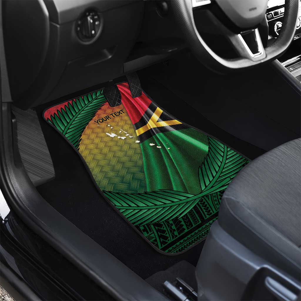 Long Live Vanuatu Independence Day Car Mats 45th Anniversary Woven Pattern - Polynesian Pride