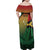 Personalised Long Live Vanuatu Independence Day Family Matching Off Shoulder Maxi Dress and Hawaiian Shirt 45th Anniversary Woven Pattern - Polynesian Pride
