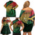 Personalised Long Live Vanuatu Independence Day Family Matching Off Shoulder Short Dress and Hawaiian Shirt 45th Anniversary Woven Pattern - Polynesian Pride