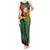Personalised Long Live Vanuatu Independence Day Tank Maxi Dress 45th Anniversary Woven Pattern - Polynesian Pride