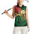Personalised Long Live Vanuatu Independence Day Women Sleeveless Polo Shirt 45th Anniversary Woven Pattern - Polynesian Pride