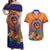 PNG New Ireland Province Couples Matching Off Shoulder Maxi Dress and Hawaiian Shirt Niu Ailan Necklace Polynesian Tattoo - Polynesian Pride