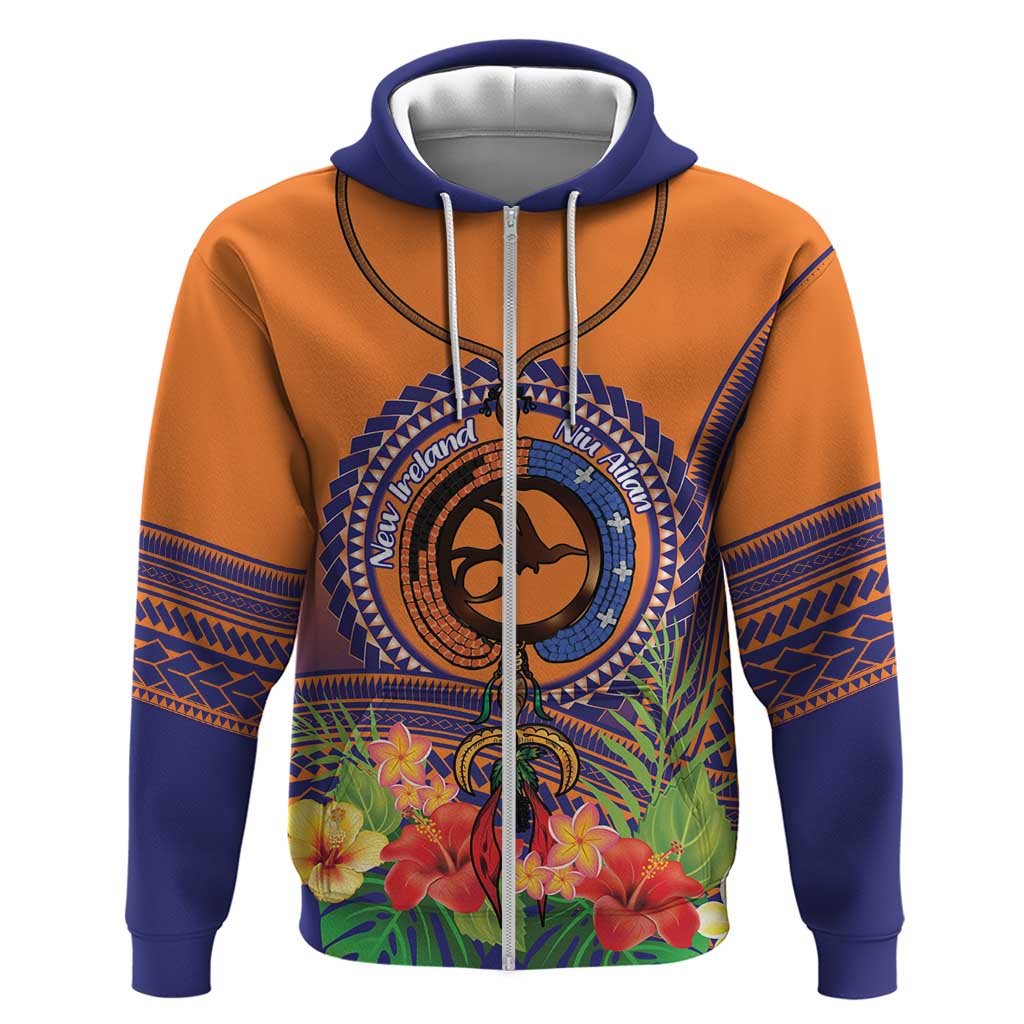 PNG New Ireland Province Hoodie Niu Ailan Necklace Polynesian Tattoo - Polynesian Pride