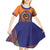 PNG New Ireland Province Kid Short Sleeve Dress Niu Ailan Necklace Polynesian Tattoo - Polynesian Pride