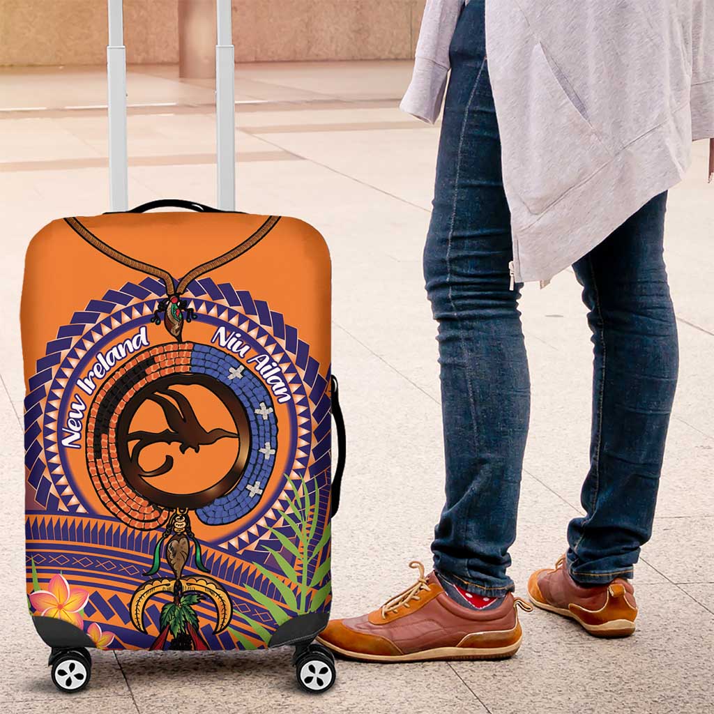 PNG New Ireland Province Luggage Cover Niu Ailan Necklace Polynesian Tattoo - Polynesian Pride