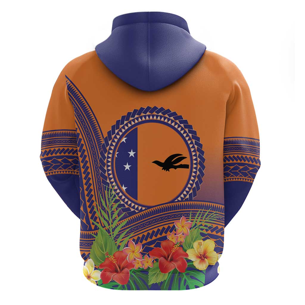 PNG New Ireland Province Zip Hoodie Niu Ailan Necklace Polynesian Tattoo - Polynesian Pride