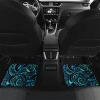 New Zealand Tui Bird Taiaha Car Mats Maori Weapon Paua Shell Mix Silver Fern