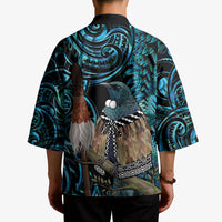New Zealand Tui Bird Taiaha Kimono Maori Weapon Paua Shell Mix Silver Fern