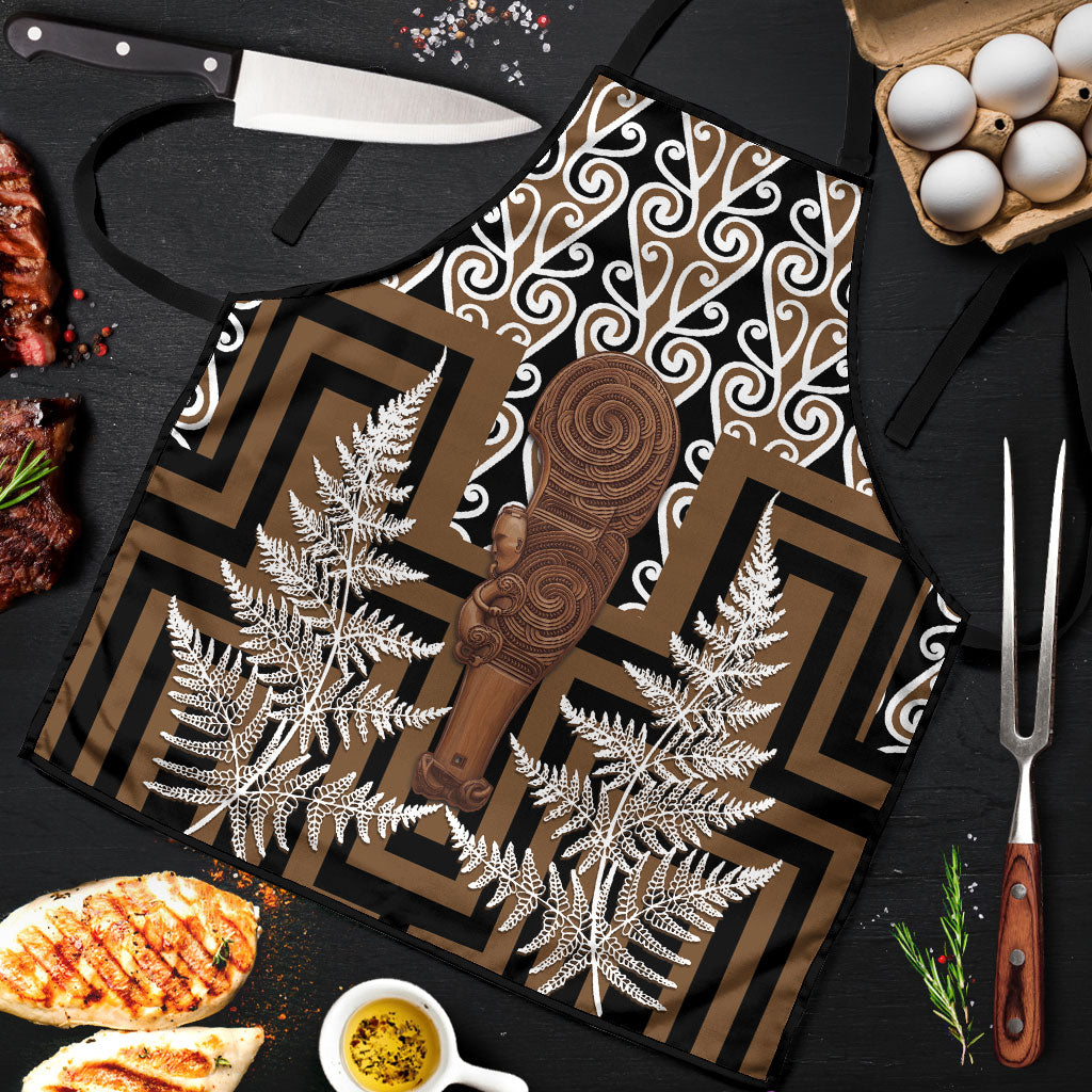 Wahaika New Zealand Apron Maori Weapon Kowhaiwhai Fern Poutama Motifs