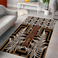 Wahaika New Zealand Area Rug Maori Weapon Kowhaiwhai Fern Poutama Motifs