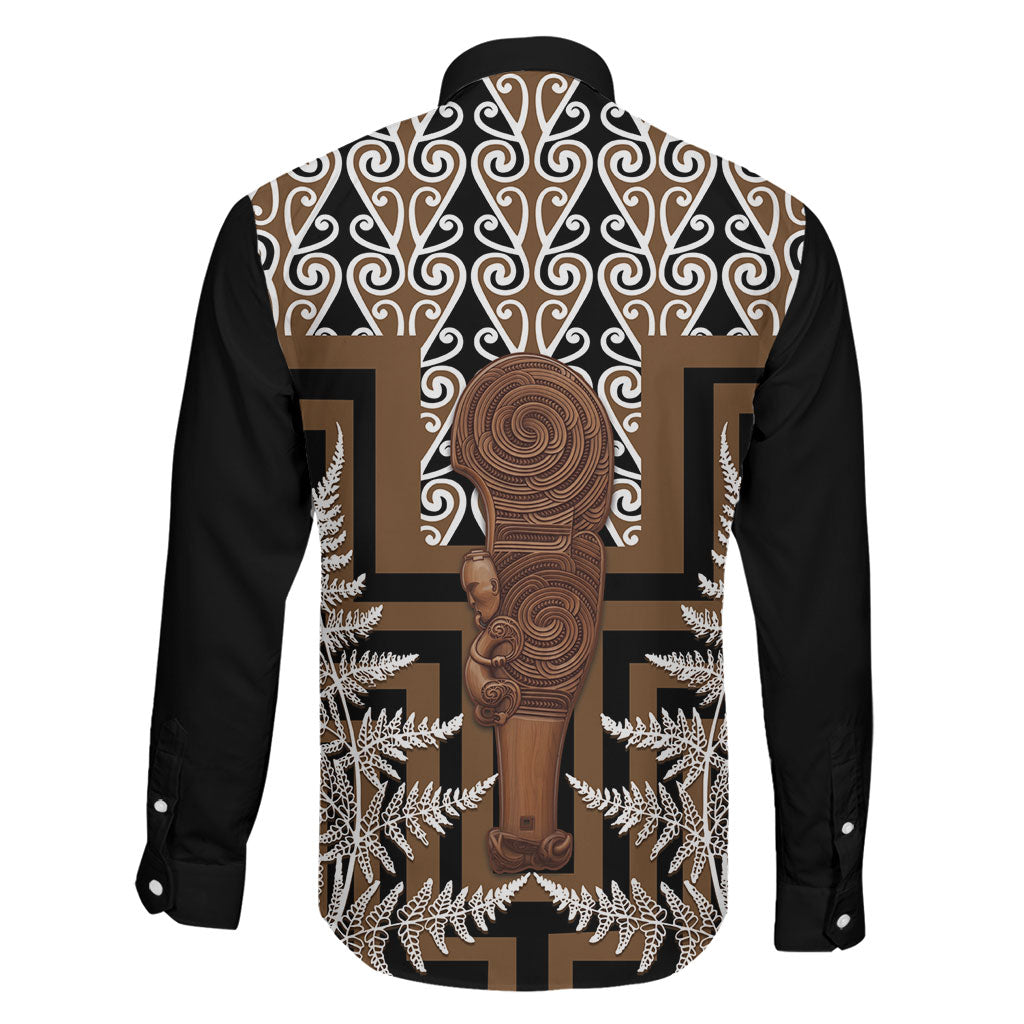 Wahaika New Zealand Family Matching Summer Maxi Dress and Hawaiian Shirt Maori Weapon Kowhaiwhai Fern Poutama Motifs