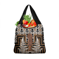 Wahaika New Zealand Grocery Bag Maori Weapon Kowhaiwhai Fern Poutama Motifs
