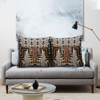 Wahaika New Zealand Pillow Cover Maori Weapon Kowhaiwhai Fern Poutama Motifs