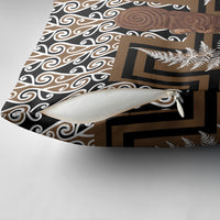 Wahaika New Zealand Pillow Cover Maori Weapon Kowhaiwhai Fern Poutama Motifs