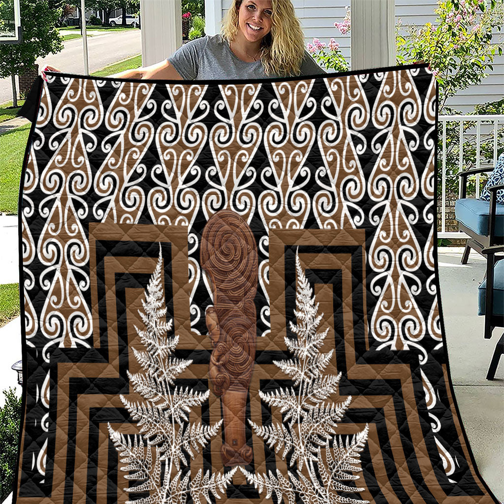 Wahaika New Zealand Quilt Maori Weapon Kowhaiwhai Fern Poutama Motifs