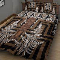 Wahaika New Zealand Quilt Bed Set Maori Weapon Kowhaiwhai Fern Poutama Motifs