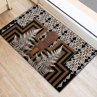 Wahaika New Zealand Rubber Doormat Maori Weapon Kowhaiwhai Fern Poutama Motifs