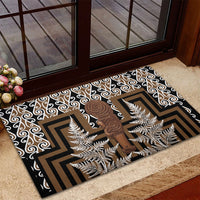 Wahaika New Zealand Rubber Doormat Maori Weapon Kowhaiwhai Fern Poutama Motifs