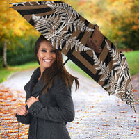 Wahaika New Zealand Umbrella Maori Weapon Kowhaiwhai Fern Poutama Motifs