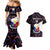 Custom Philippines Football Couples Matching Mermaid Dress And Hawaiian Shirt 2023 World Cup Go Filipinas Feather Black Version LT14 - Polynesian Pride