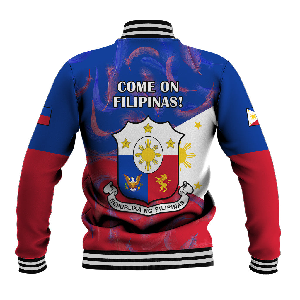 Philippines Football Baseball Jacket 2023 World Cup Go Filipinas Feather Flag Version LT14 - Polynesian Pride