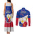 Philippines Football Couples Matching Tank Maxi Dress and Long Sleeve Button Shirts 2023 World Cup Go Filipinas Feather Flag Version LT14 - Polynesian Pride