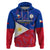 Philippines Football Hoodie 2023 World Cup Go Filipinas Feather Flag Version LT14 Blue - Polynesian Pride