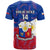Custom Philippines Football T Shirt 2023 World Cup Go Filipinas Feather Flag Version LT14 - Polynesian Pride