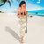 White and Gold Polynesia Sarong Plumeria Tattoo With Polynesian Pattern